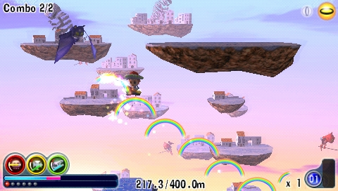 Rainbow Islands Evolution screenshot 3 for PSP